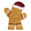 Clayre & Eef Décoration de Noël Bonhomme en pain d‘épice 25x4x30 cm Marron Plastique