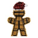 Clayre & Eef Ornamento Natalizio Uomo di pan di zenzero 22x2x33 cm Marrone Plastica