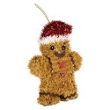 Clayre & Eef Ornamento Natalizio Uomo di pan di zenzero 12x3x16 cm Marrone Plastica