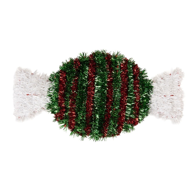 Clayre & Eef Pendentif de Noël 33x2x16 cm Vert Plastique