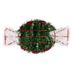 Clayre & Eef Pendentif de Noël 33x2x16 cm Vert Plastique