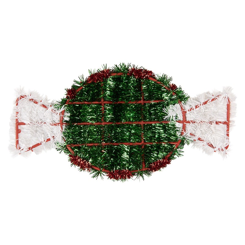 Clayre & Eef Pendentif de Noël 33x2x16 cm Vert Plastique