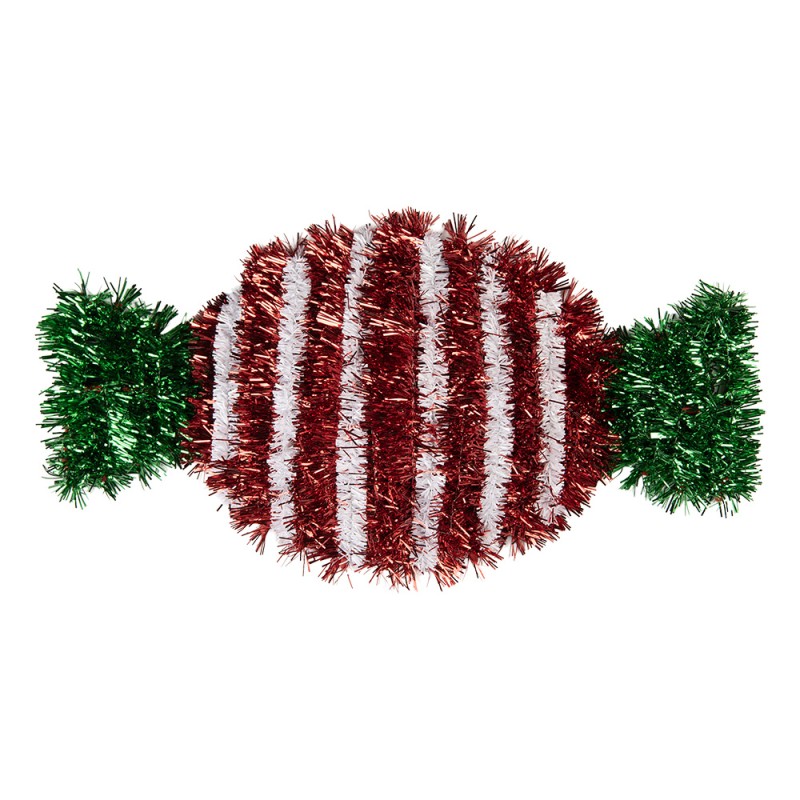 Clayre & Eef Christmas Ornament 33x2x16 cm Red Plastic