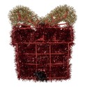 Clayre & Eef Weihnachtsanhänger Geschenk 26x5x30 cm Rot Kunststoff