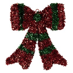 Clayre & Eef Deko-Schleife 35x4x42 cm Rot Kunststoff