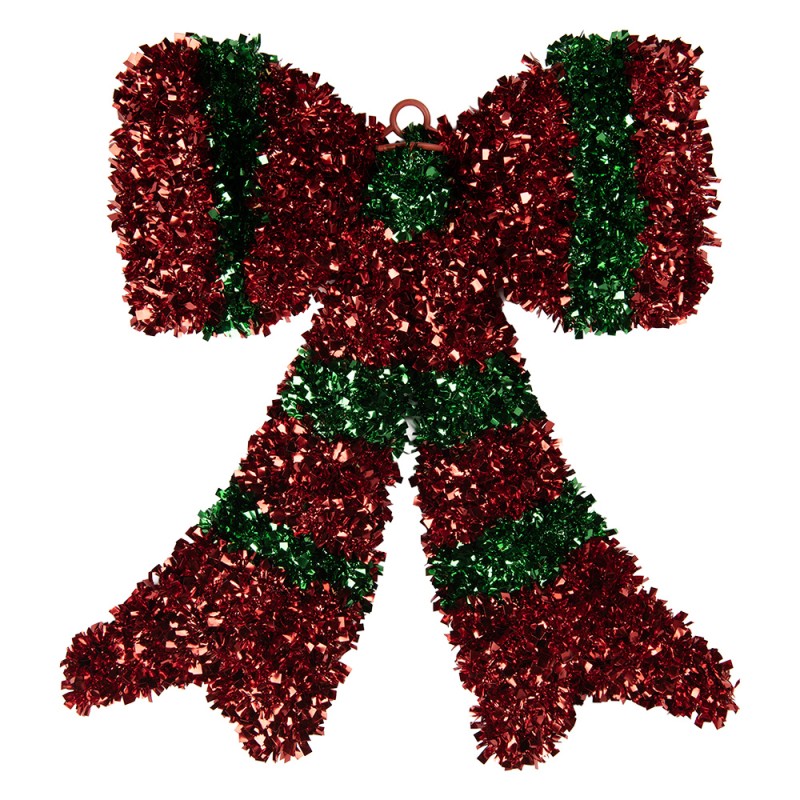 Clayre & Eef Deko-Schleife 35x4x42 cm Rot Kunststoff