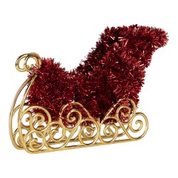 Clayre & Eef Christmas Decoration Sled Plastic