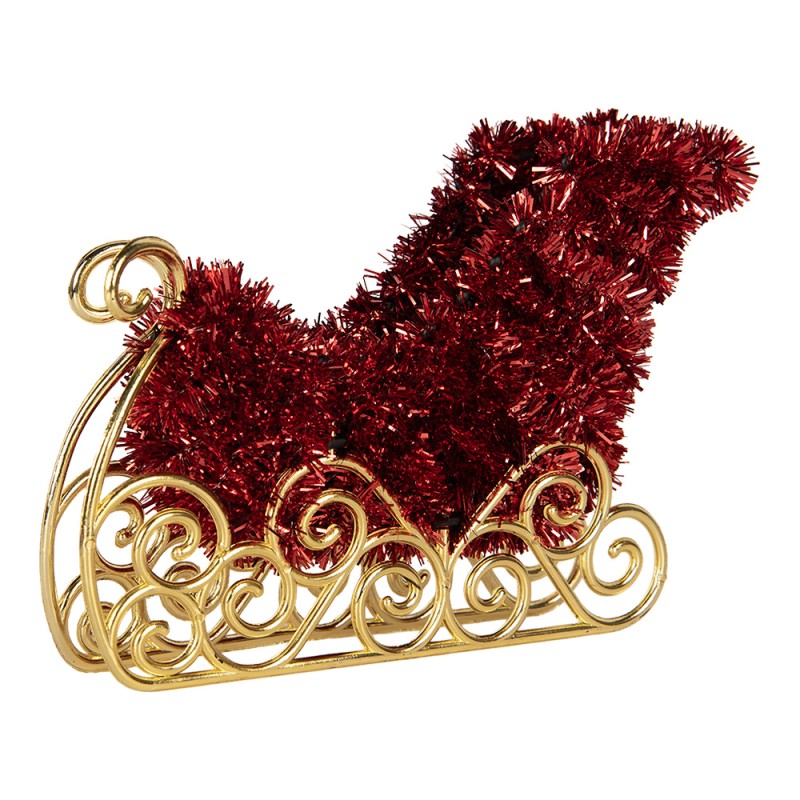 Clayre & Eef Christmas Decoration Sled Plastic