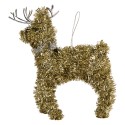 Clayre & Eef Christmas Ornament Deer Plastic