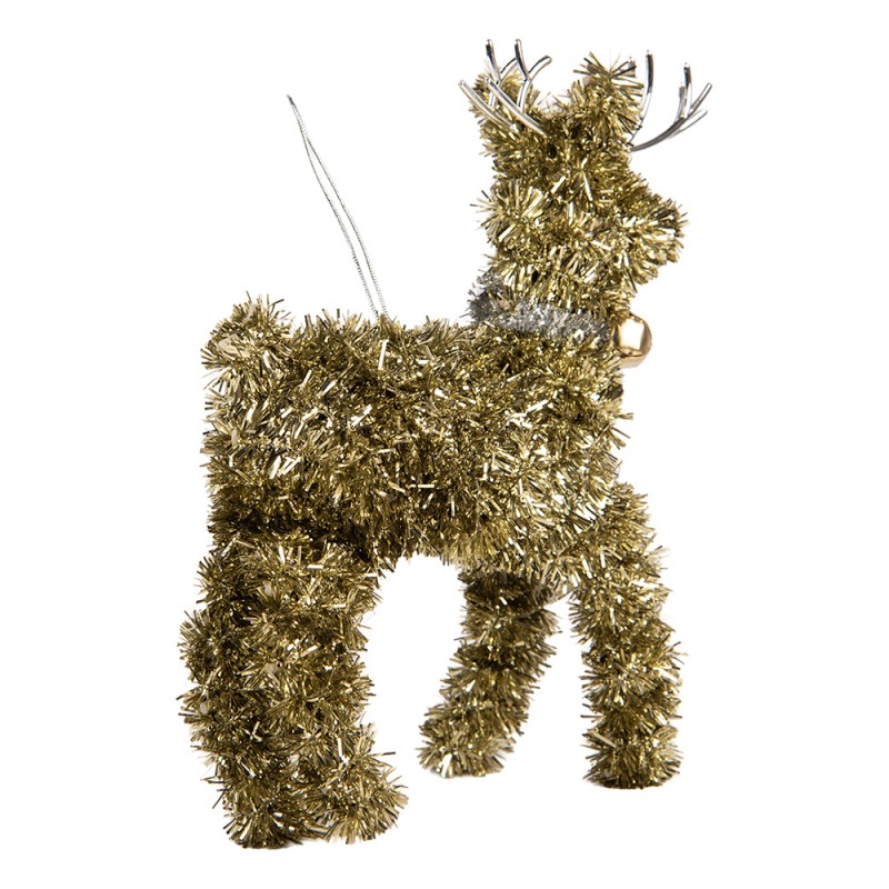 Clayre & Eef Christmas Ornament Deer Plastic