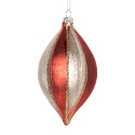 Clayre & Eef Boule de Noël Ø 7x13 cm Couleur argent Verre