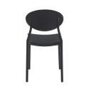Clayre & Eef Dining Chair 41x42x81 cm Black Plastic
