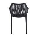 Clayre & Eef Dining Chair 55x52x81 cm Black Plastic