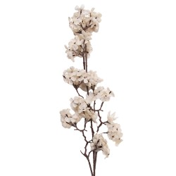 Clayre & Eef Kunstbloem 10x7x98 cm Wit Kunststof