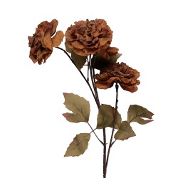 Clayre & Eef Kunstbloem 8x10x90 cm Oranje Kunststof