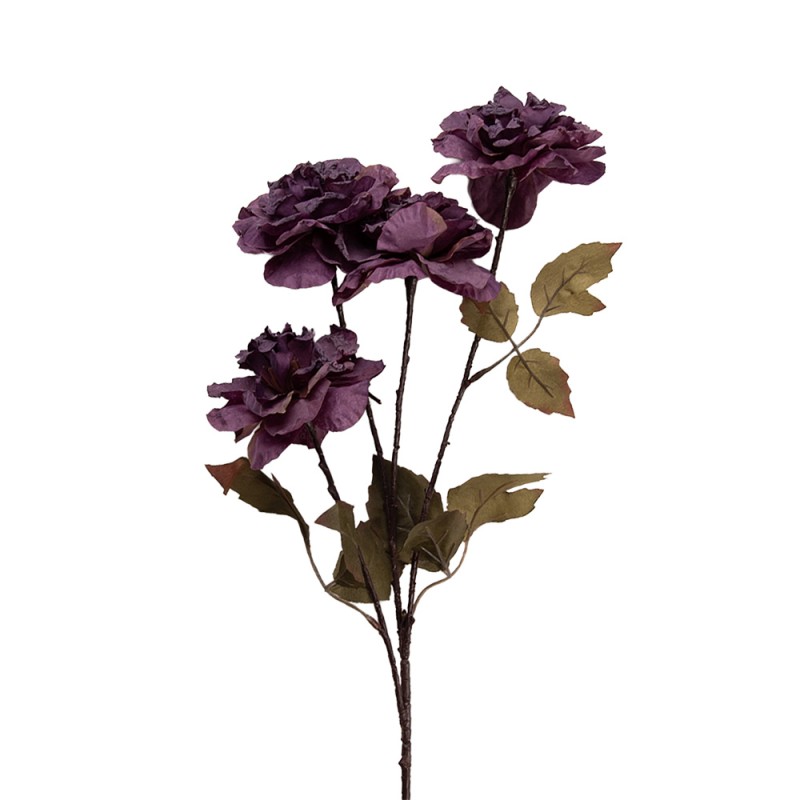 Clayre & Eef Kunstbloem 8x10x90 cm Paars Kunststof