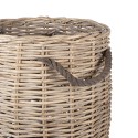 Clayre & Eef Aufbewahrungskorb 3er Set Ø 60x54 / Ø 50x50 / Ø 40x44 cm Beige Rattan