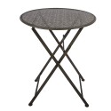 Clayre & Eef Bistro Set Bistro Table Bistro Chair Set of 3 Ø 60x71 / 50x40x93 cm Green Metal