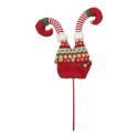 Clayre & Eef Christmas Decoration Elf legs 14x5x48 cm Red Wood
