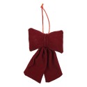 Clayre & Eef Decoration Bow 10x4x16 cm Red Synthetic