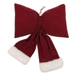 Clayre & Eef Deko-Schleife 28x10x40 cm Rot Synthetisch