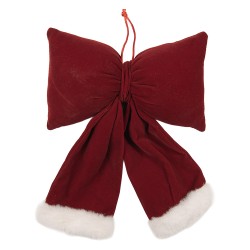 Clayre & Eef Deko-Schleife 20x7x25 cm Rot Synthetisch