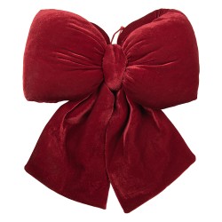 Clayre & Eef Deko-Schleife 30x12x35 cm Rot Synthetisch