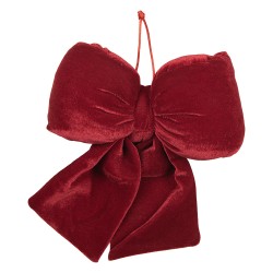 Clayre & Eef Deko-Schleife 18x10x20 cm Rot Synthetisch