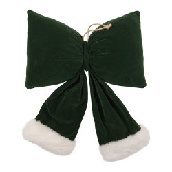 Clayre & Eef Deko-Schleife 28x10x40 cm Grün Synthetisch