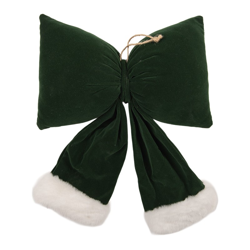 Clayre & Eef Deko-Schleife 28x10x40 cm Grün Synthetisch