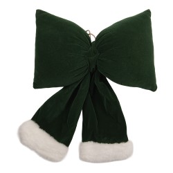 Clayre & Eef Deko-Schleife 28x10x40 cm Grün Synthetisch