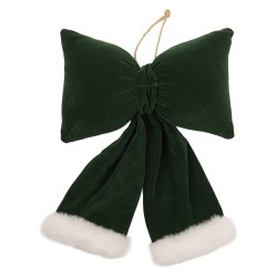 Clayre & Eef Deko-Schleife 20x7x25 cm Grün Synthetisch