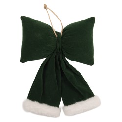 Clayre & Eef Deko-Schleife 20x7x25 cm Grün Synthetisch