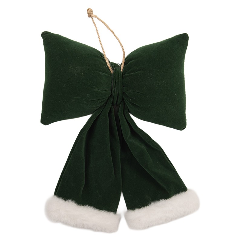 Clayre & Eef Deko-Schleife 20x7x25 cm Grün Synthetisch