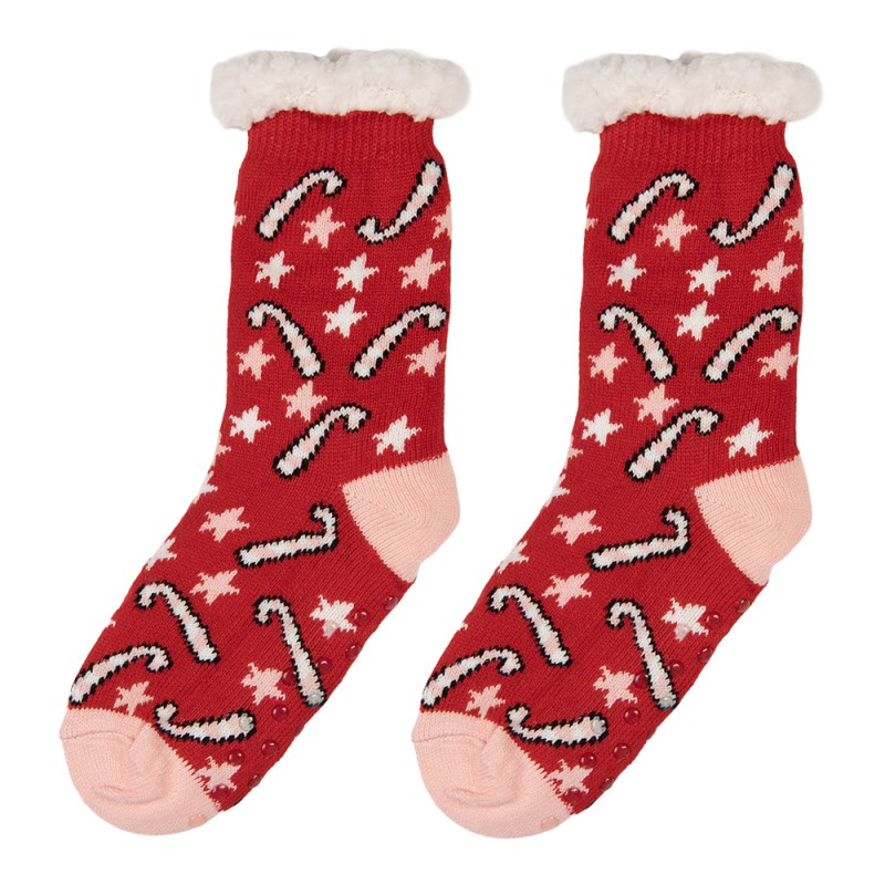 Clayre & Eef Chaussettes de Noël one size Rouge Synthétique