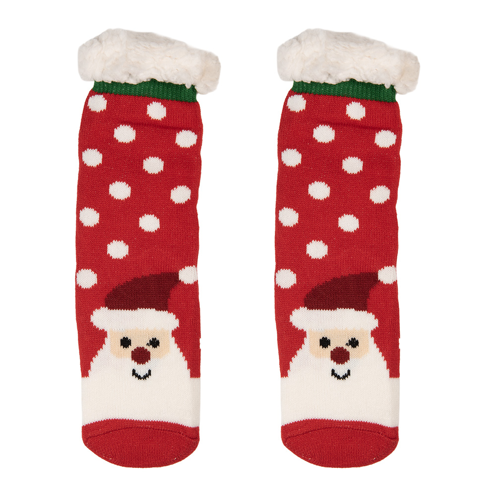 Clayre&Eef Kerstsokken one size Rood Synthetisch