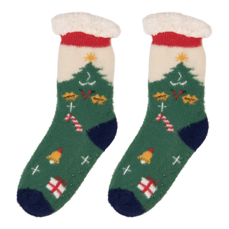 Clayre & Eef Kerstsokken one size Groen Synthetisch