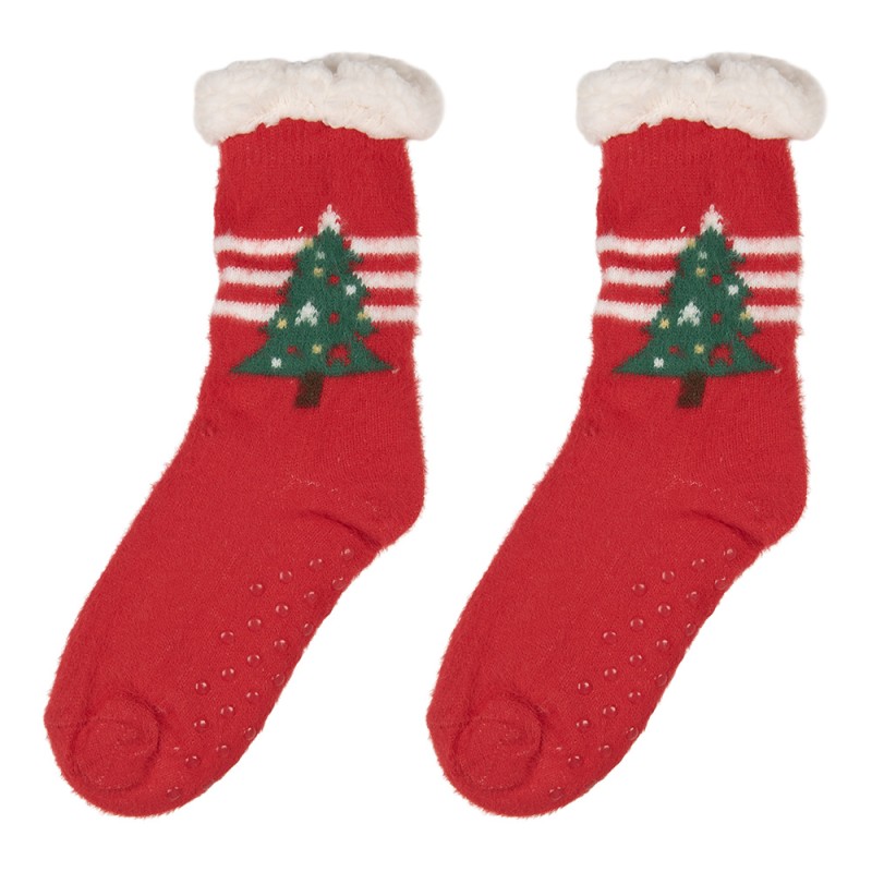 Clayre & Eef Kerstsokken one size Rood Synthetisch