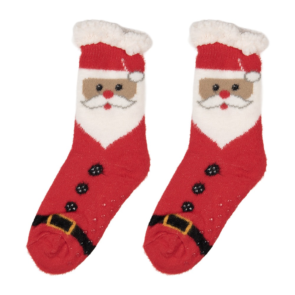 Clayre&Eef Kerstsokken one size Rood Synthetisch