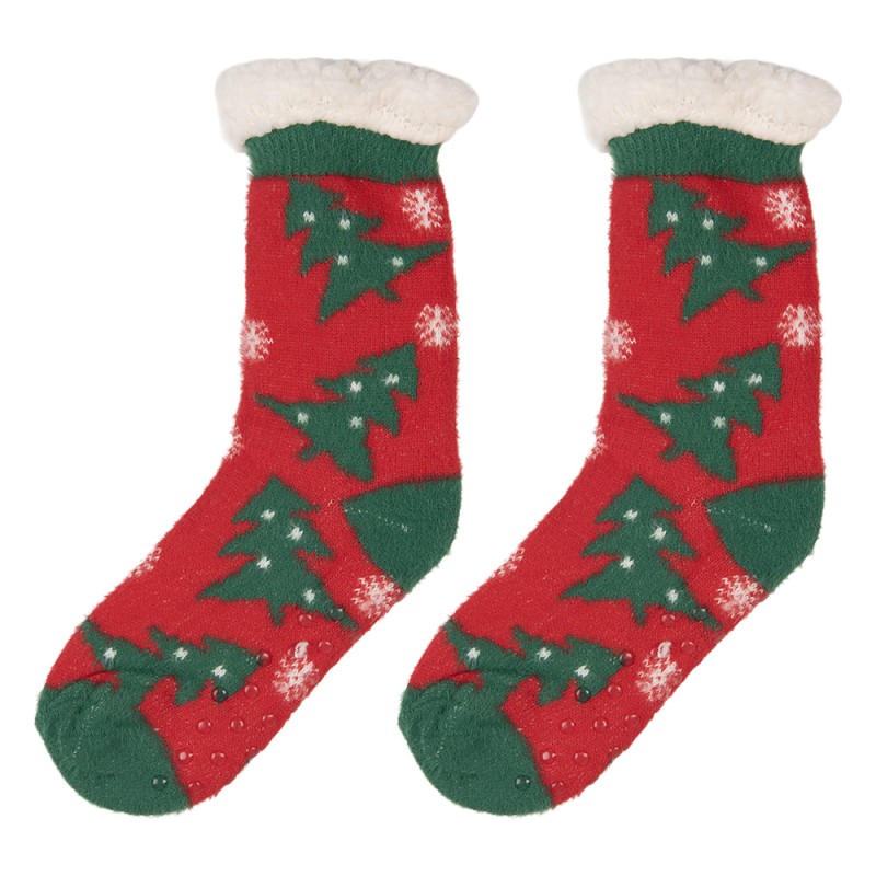 Clayre & Eef Kerstsokken one size Rood Synthetisch