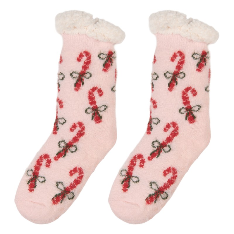 Clayre & Eef Kerstsokken one size Roze Synthetisch