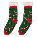 Clayre & Eef Weihnachtssocken one size Grün Synthetisch