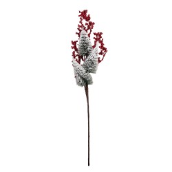 Clayre & Eef Dekoration Ast 14x6x60 cm Rot Kunststoff