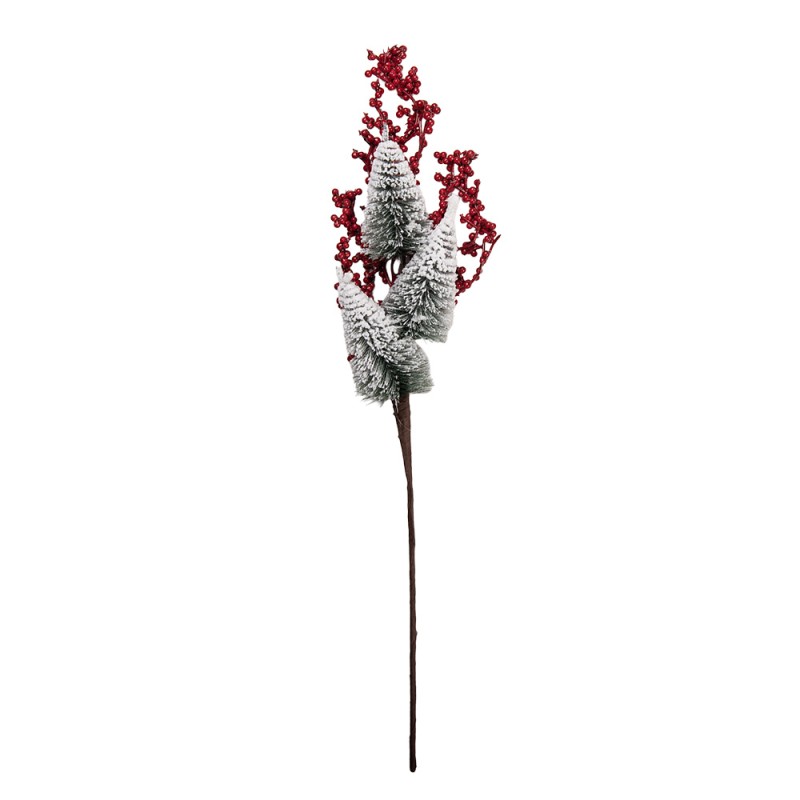 Clayre & Eef Dekoration Ast 14x6x60 cm Rot Kunststoff