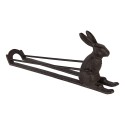 Clayre & Eef Flaschenhalter Kaninchen 33x7x13 cm Braun Metall