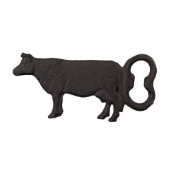 Clayre & Eef Flaschenöffner Kuh 15x1x7 cm Braun Metall