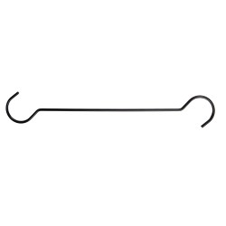 Clayre & Eef Haken 30x6x1 cm Schwarz Metall