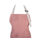 Clayre & Eef Kitchen Apron 69x68 cm Red Polyester