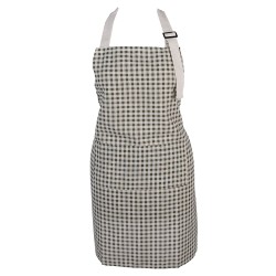 Clayre & Eef Tablier de cuisine 69x68 cm Vert Polyester