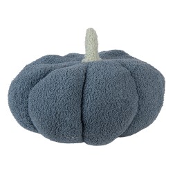 Clayre & Eef Dekoration Kürbis Ø 20x14 cm Blau Polyester